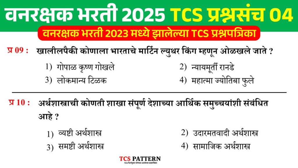 Vanrakshak Bharti 2025 Question Paper 04
